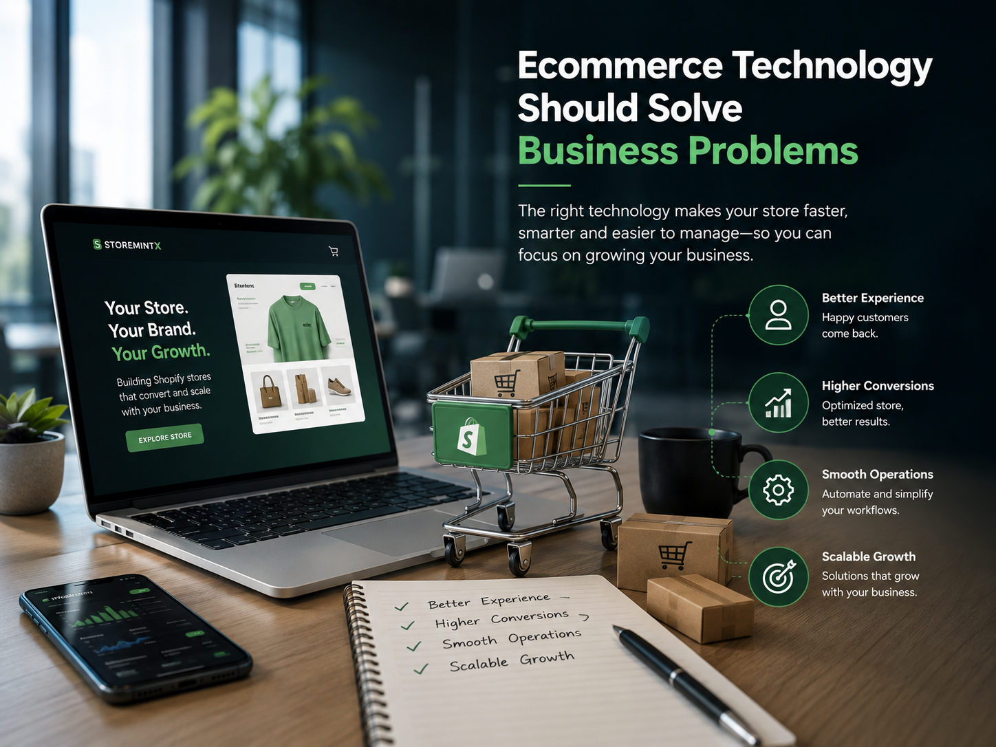 StoreMintX Shopify ecommerce expertise