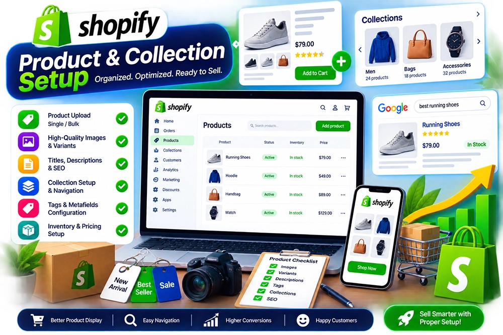 Shopify Product & Collection Setup